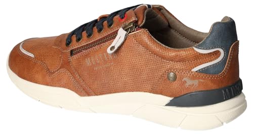 MUSTANG Men’s Trainers – Stylish Lace-Up Sneakers with Side Zip