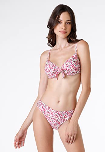Lovable Women's Underwired Bra Bikini – Printed Knitted Micro Two-Piece Set