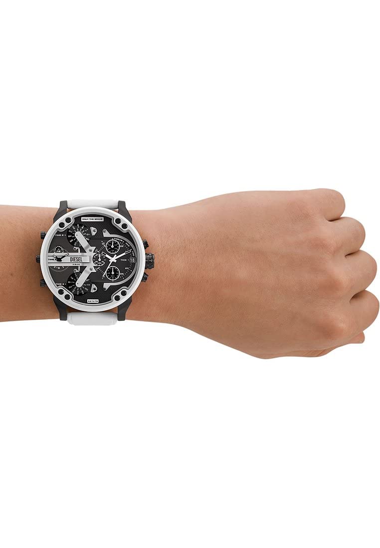 Diesel Mr. Daddy Men's Multifunctional Watch with Silicone, Stainless Steel or Leather Strap