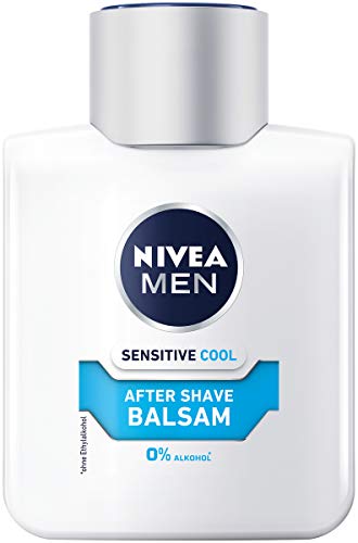 NIVEA MEN Sensitive Cool After Shave Balsam (100 ml), beruhigendes After Shave, Hautpflege nach der Rasur mit Kamille und Vitamin E