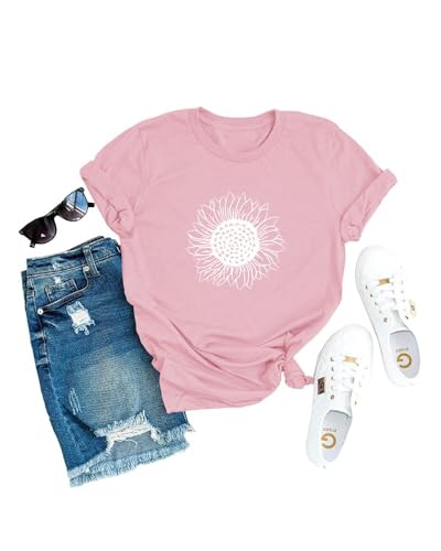 Cicy Bell Women’s Sunflower Graphic T-Shirt