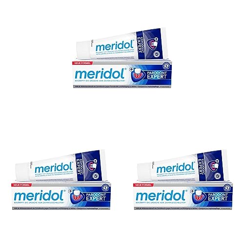 meridol Zahnpasta Parodont Expert 75 ml - Zahncreme wirkt antibakteriell und unterstützt so den natürlichen Heilungsprozess des Zahnfleisch