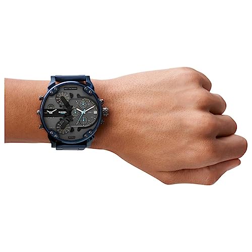 Diesel Mr. Daddy Men's Multifunctional Watch with Silicone, Stainless Steel or Leather Strap