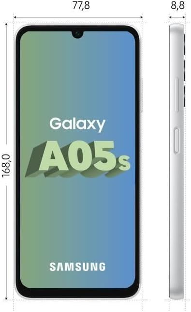 Samsung Galaxy A05s Smartphone, 64GB, 6.5" Display, Android 13 - Silver