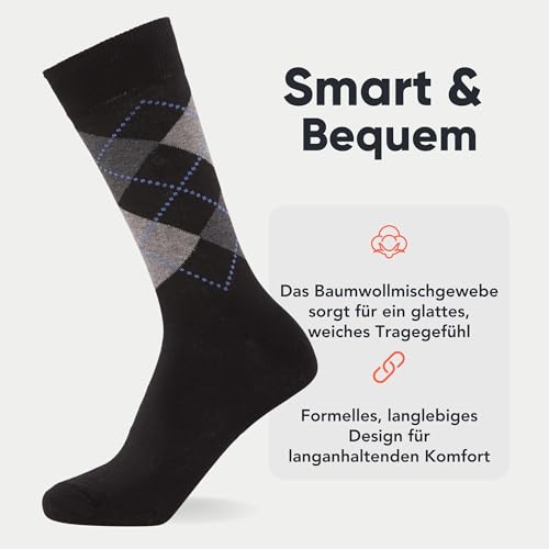 FM London 12-Pack Smart Men's Socks