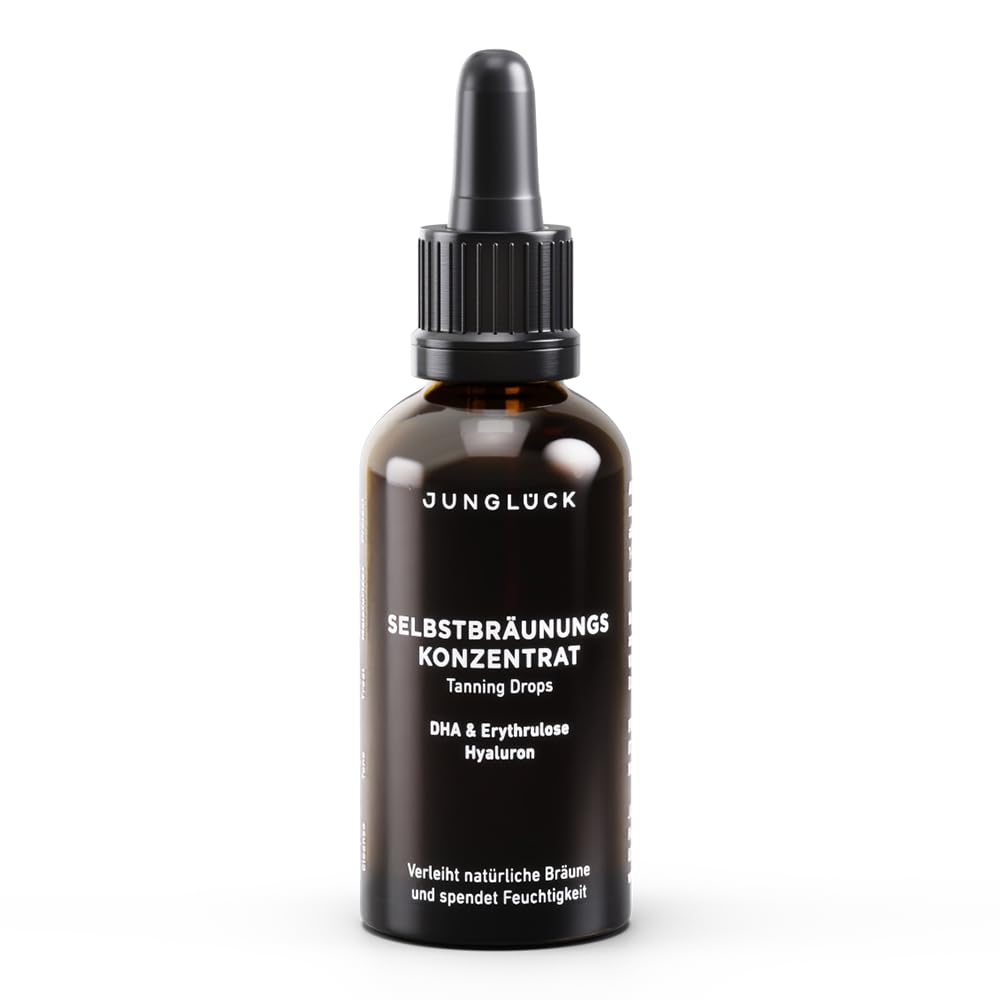 JUNGLÜCK Self-Tanning Concentrate – Vegan Liquid Tanning Serum for a Natural, Even Glow
