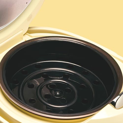 REISHUNGER Digitaler Reiskocher klein, schwarz | 0,6 L bis 3 Personen | Warmhaltefunktion, Timer & Premium Topf | Kleiner Multikocher & Dampfgarer, 8 Programme, 7-Phasen-Technologie