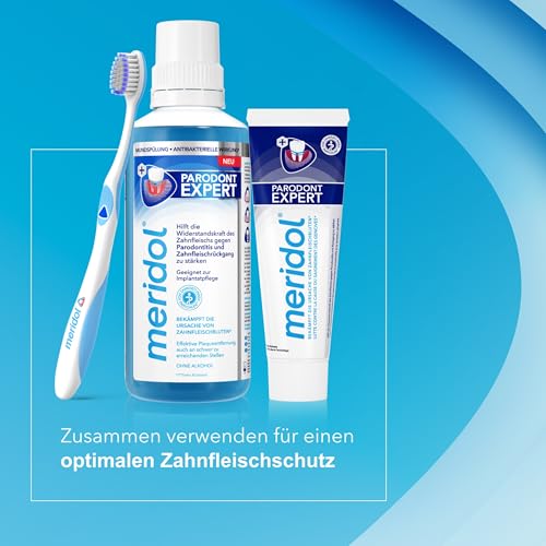 meridol Zahnpasta Parodont Expert 75 ml - Zahncreme wirkt antibakteriell und unterstützt so den natürlichen Heilungsprozess des Zahnfleisch
