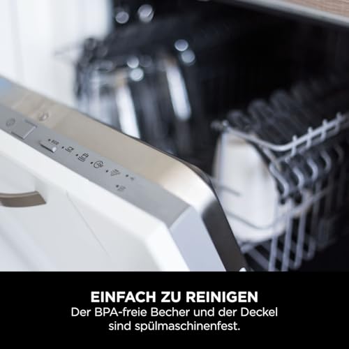 Ninja Blast Tragbarer Mixer / Blender / Smoothie Maker, 530ml Becher, Auslaufsicherer Deckel, Leistungsstarker Mini Standmixer, Kabellos & Wiederaufladbar, Zerkleinert Eis & Obst, Schwarz