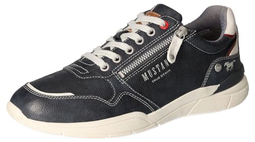 MUSTANG Men’s Trainers – Stylish Lace-Up Sneakers with Side Zip