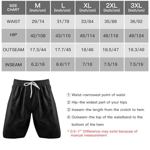Men’s 2-in-1 Quick-Dry Swim Shorts – Compression Liner Boardshorts