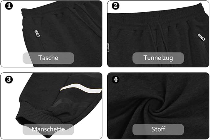 Men’s Sport Pants – Casual Jogger Cargo Sweatpants with Side Stripes
