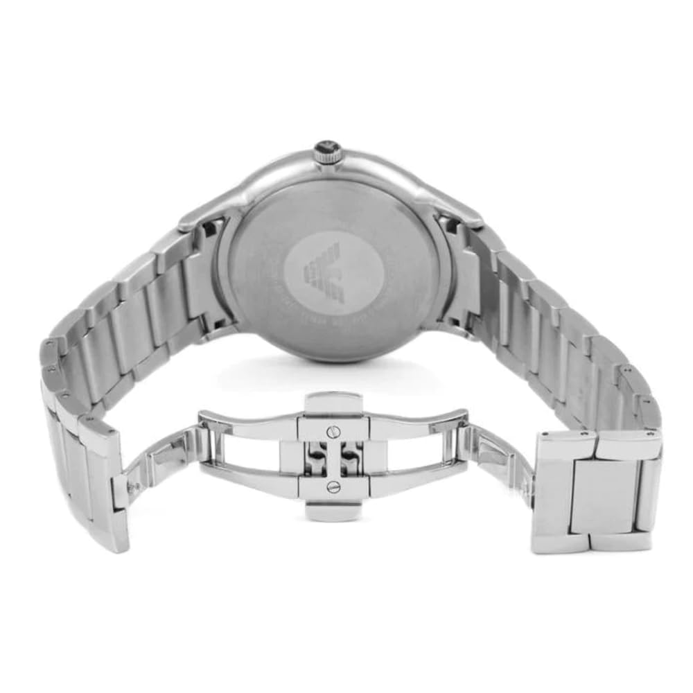 Emporio Armani men's watch with three hands, stainless steel, case size 43 mm