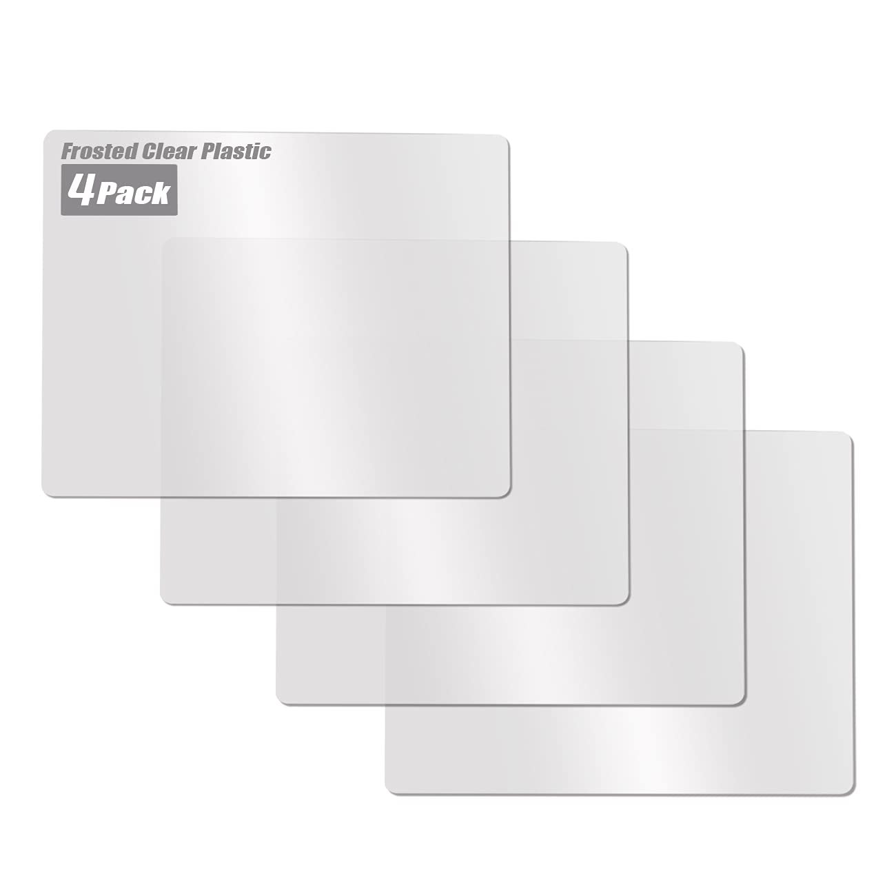 Kunststoff Schneidebretter für die Küche 4er Set, Fotouzy Flexible Matten mit Lebensmittel Symbolen, BPA-Free, Nicht Porös, Rutschfest, Spülmaschinenfest, Regenbogenfarben