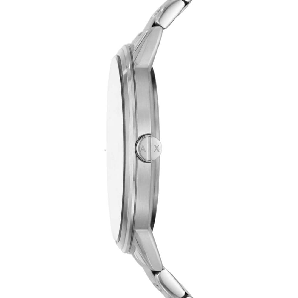 Armani Exchange Watch for Men, Quartz Movement and 42mm Case Size with Stainless Steel, Leather or Silicone Strap
