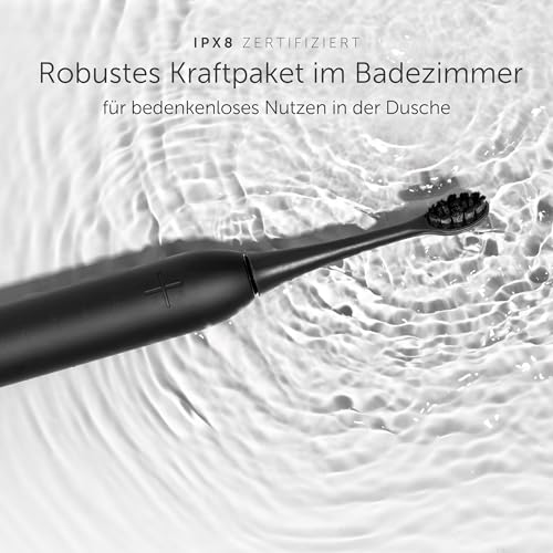 Wondersmile Schallzahnbürste PRO - Testsieger 2023-100 Tage risikofrei testen - Elektrische Zahnbürste mit 4 Putzprogrammen - Ultraschallzahnbürste mit smarten Bürstenkopf (1er Set, Ultimate Black)