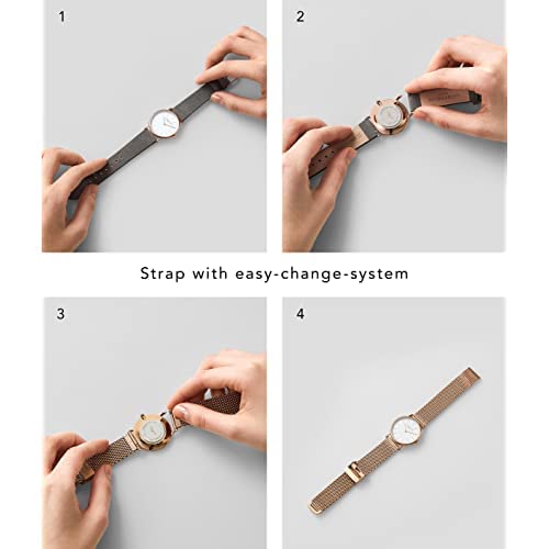 Liebeskind Berlin stainless steel watch with adjustable mesh strap