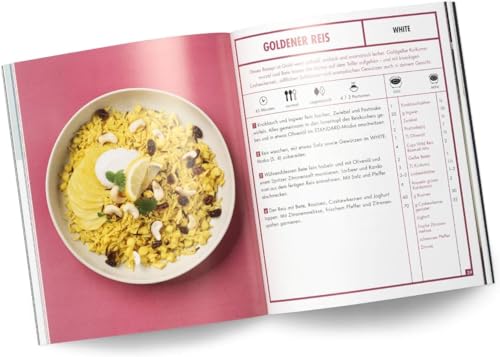 REISHUNGER Digitaler Reiskocher & Dampfgarer Grau | 1,5 L bis 8 Personen | Warmhaltefunktion, Timer & Premium Innentopf | Multikocher, 12 Programme, 7-Phasen-Technologie