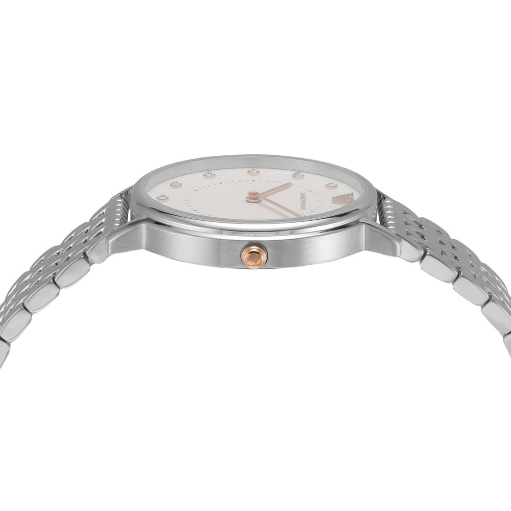 Emporio Armani ladies' two-hand stainless steel watch, 32 mm case size