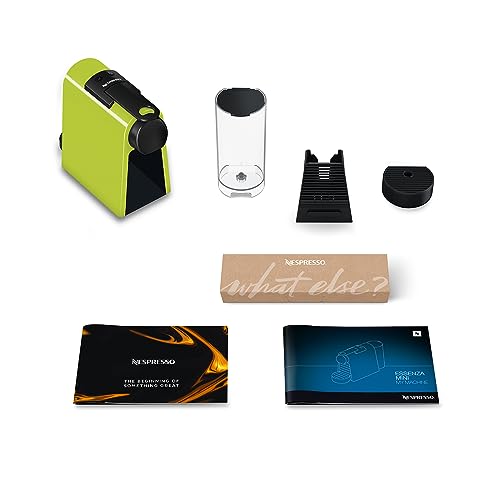 Nespresso De'Longhi Essenza Mini EN 85.R Kaffeekapselmaschine, Welcome Set mit 7 Kapseln in unterschiedlichen Geschmacksrichtungen, 19 bar Pumpendruck, Platzsparend, 0,6 l, Rot