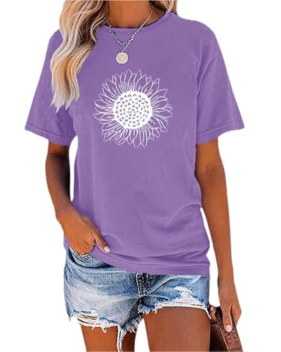 Cicy Bell Women’s Sunflower Graphic T-Shirt
