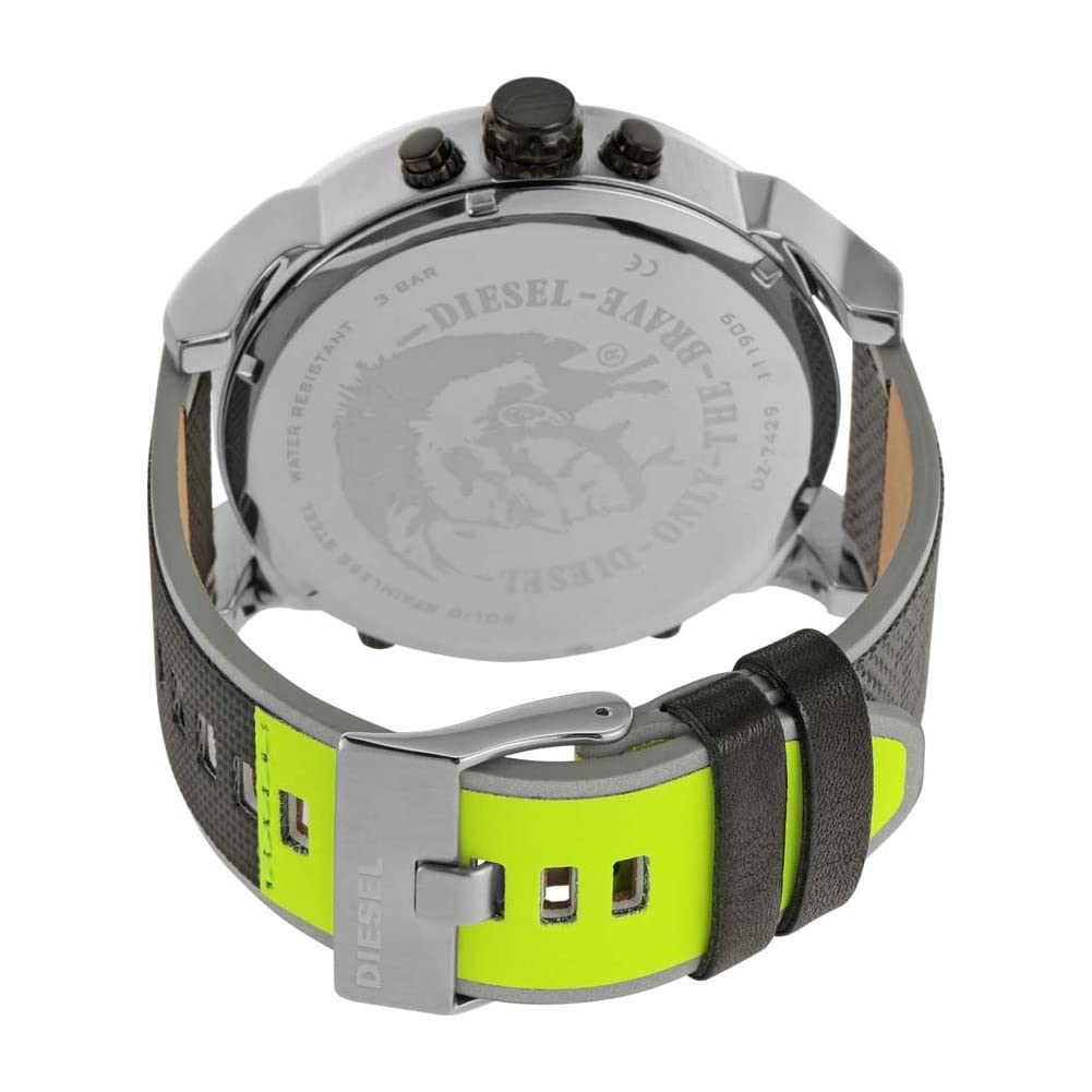 Diesel Mr. Daddy Men's Multifunctional Watch with Silicone, Stainless Steel or Leather Strap