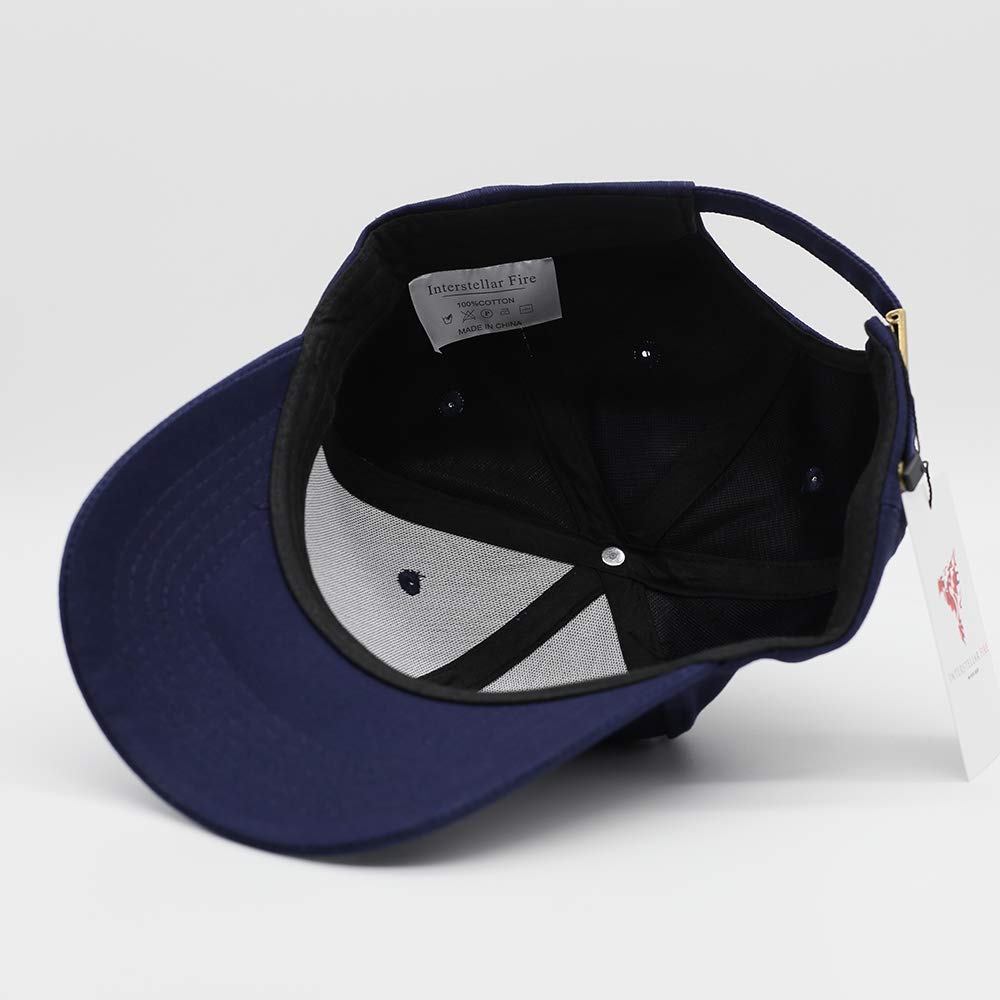 Interstellar Fire Baseballkappe für Herren und Damen, 100% Baumwolle, verstellbar, einfarbig, Unisex, Einheitsgröße, Sonnenmütze