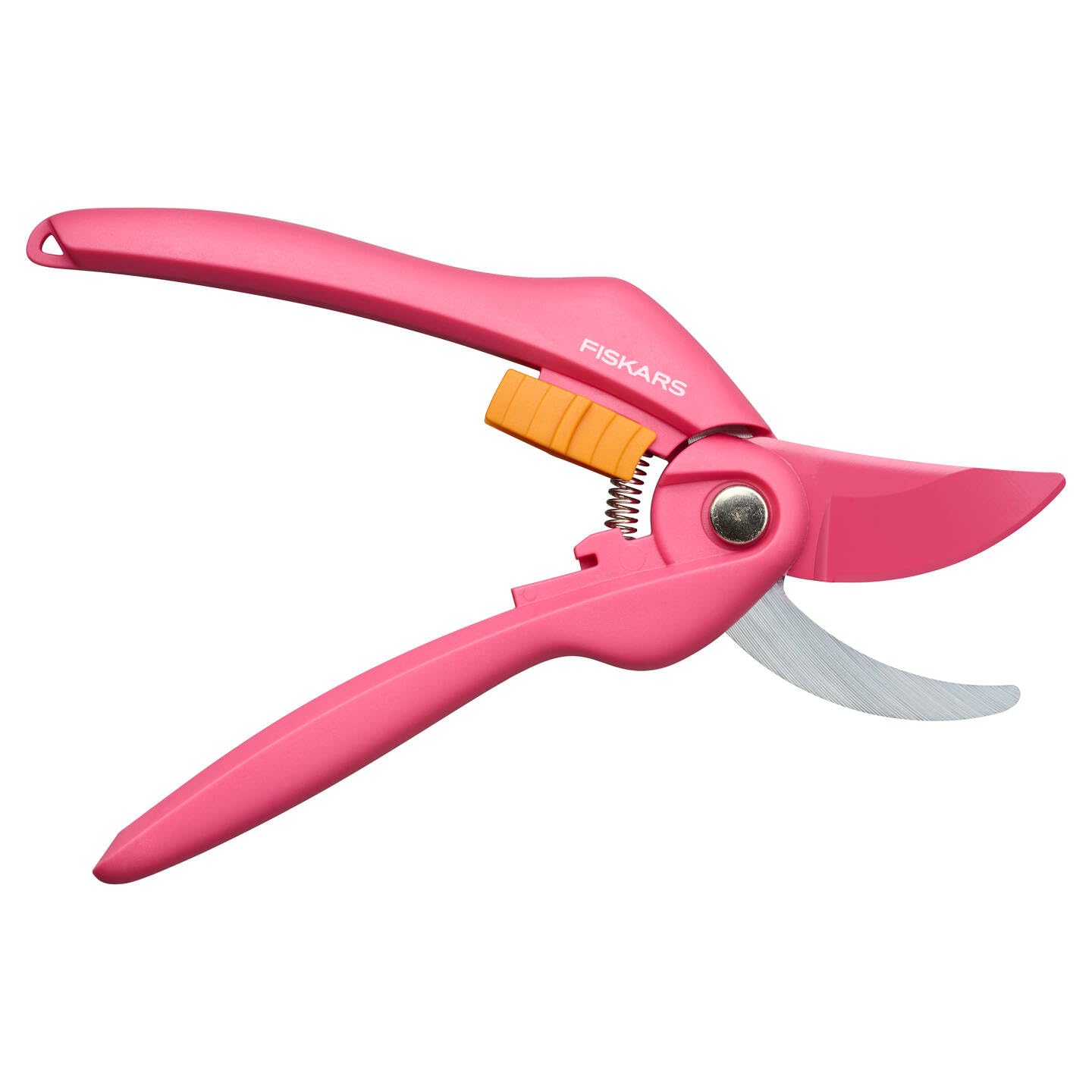 Fiskars Bypass-Gartenschere für frische Äste und Zweige, Antihaftbeschichtet, Hochwertige Stahl-Klingen, Länge: 20 cm, Schwarz/Orange, SingleStep