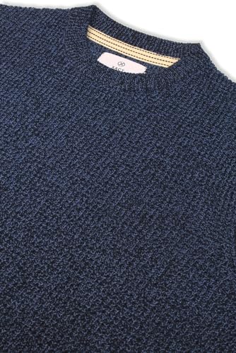 Xact Men’s Waffle Knit Crewneck Sweater – Classic Midweight Pullover