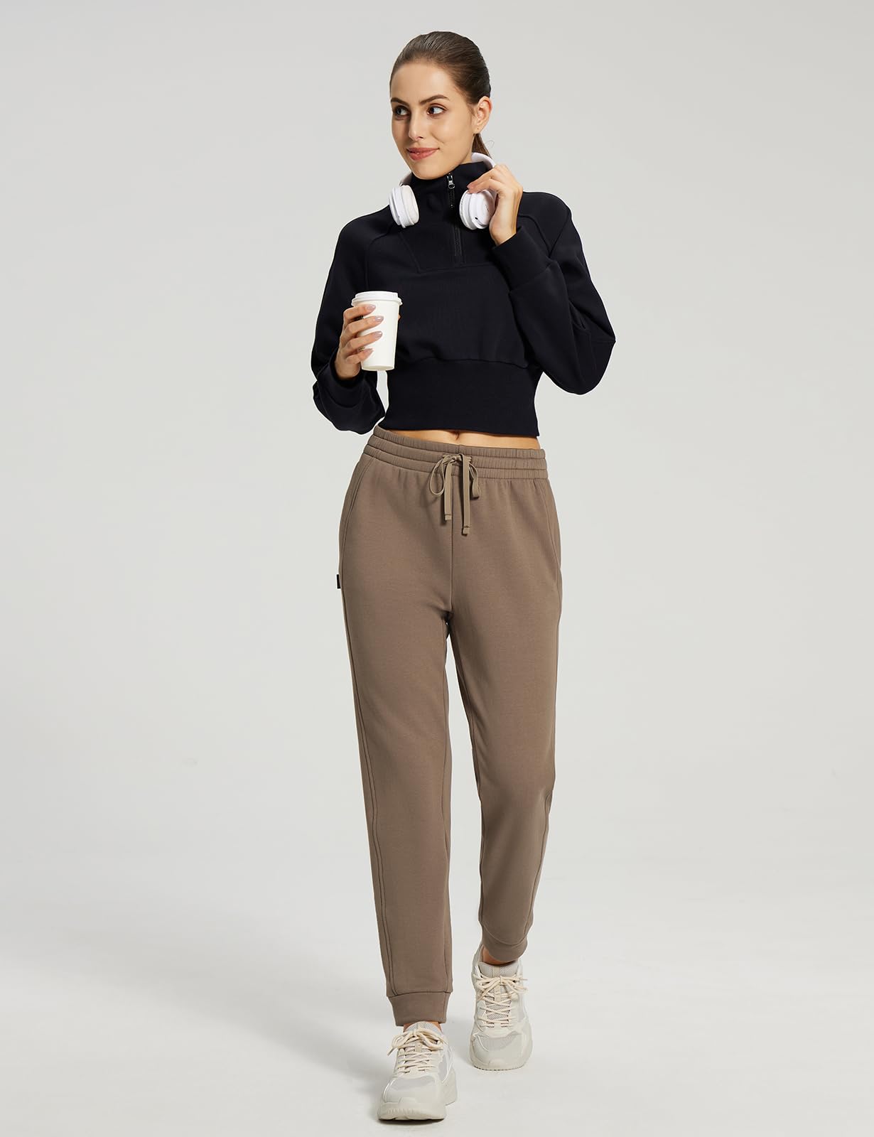 baleaf Women’s Winter Jogging Pants – Fleece-Lined Cotton Blend Sweatpants