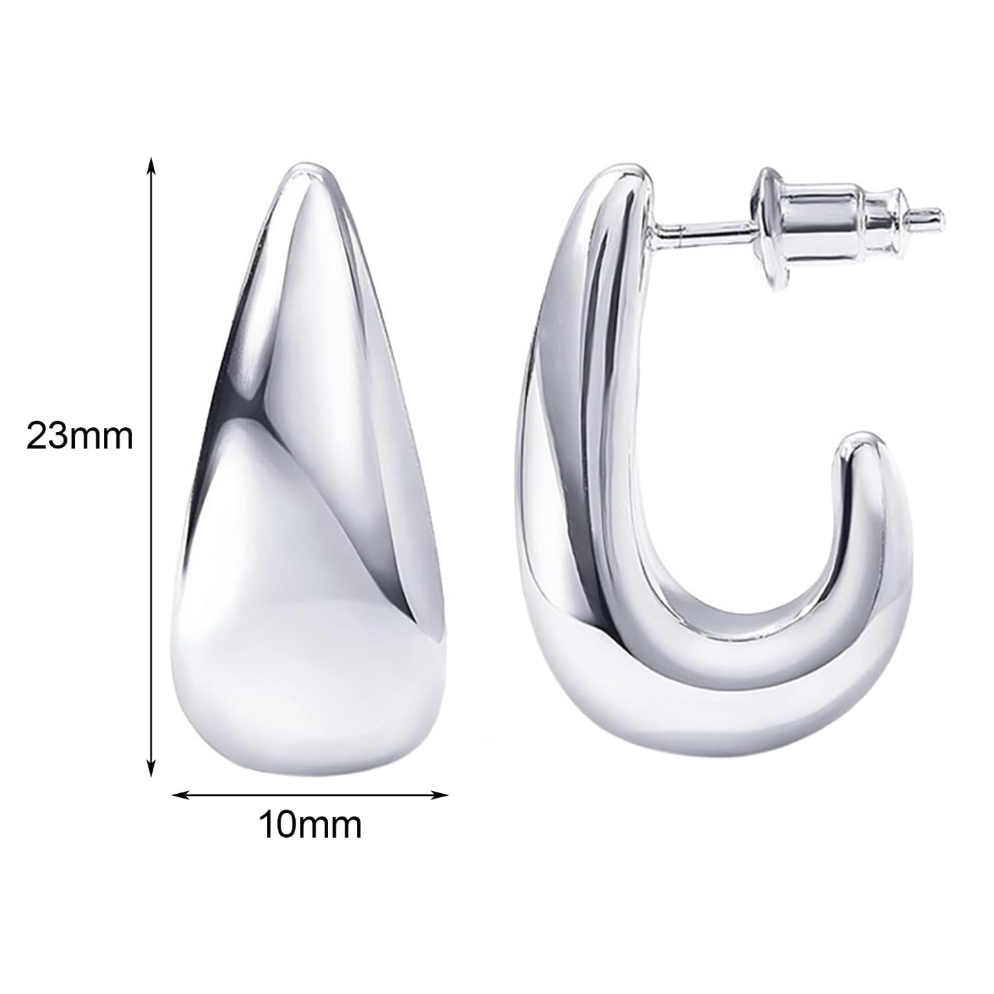 Chunky Gold Hoop Earrings for Women