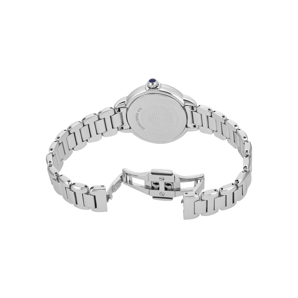 Emporio Armani Damenuhr, Dreizeiger Quarzwerk und 32mm Gehäusegröße mit Edelstahl-, Leder- oder Silikonarmband