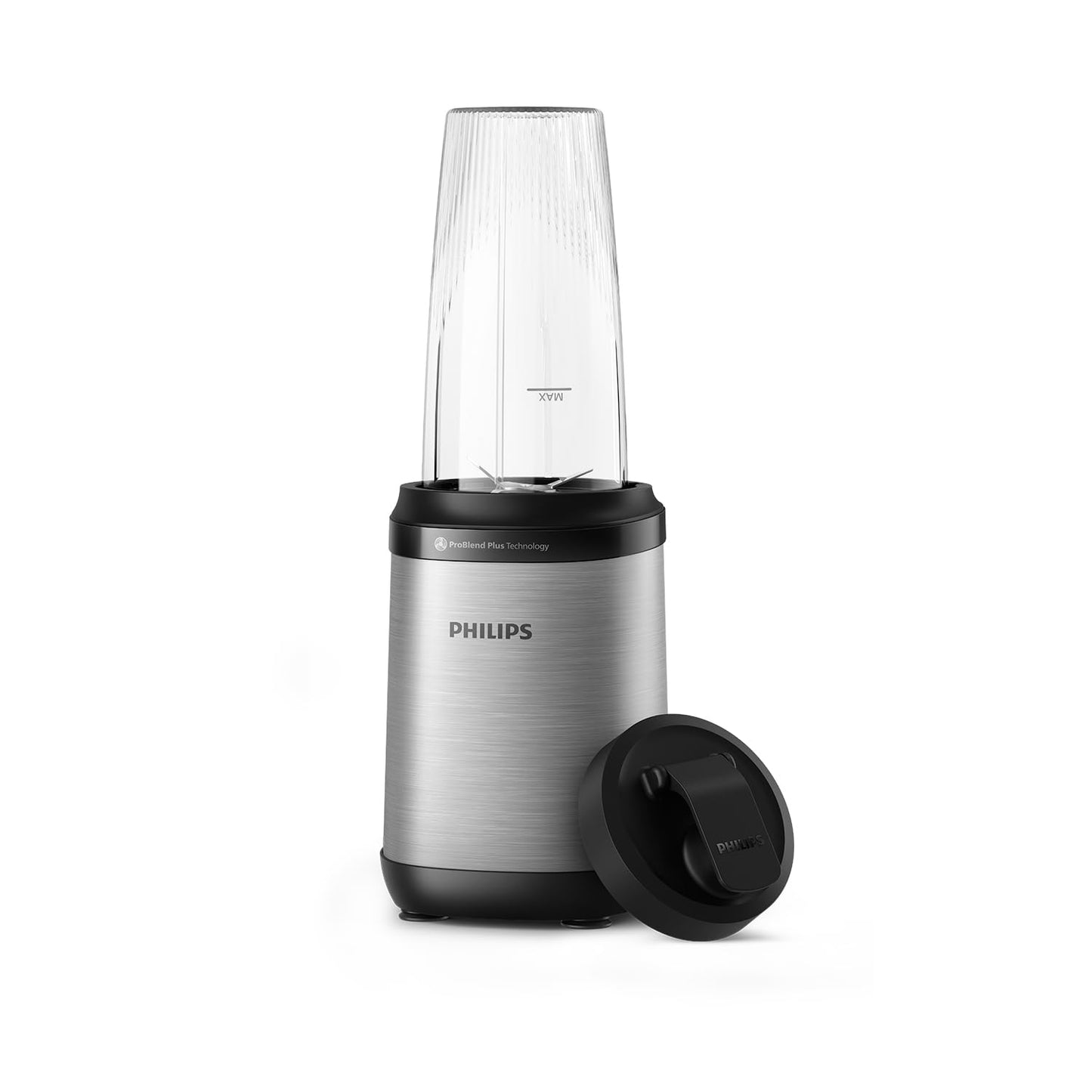 Philips Standmixer (450 Watt, ProBlend-Technologie, 1,9 Liter Kunststoffbehälter, inkl. Trinkflasche) schwarz