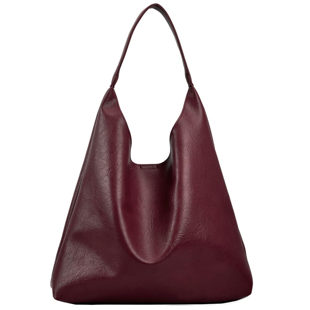 Large PU Leather Tote Bag – Women’s Soft Shoulder Handbag with Coin Purse