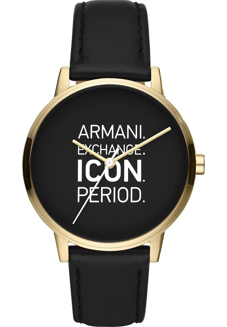 Armani Exchange Watch for Men, Quartz Movement and 42mm Case Size with Stainless Steel, Leather or Silicone Strap