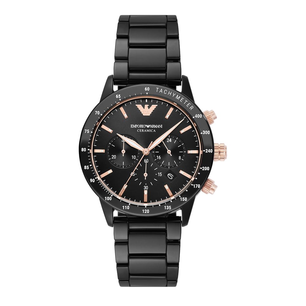 Emporio Armani Men's Chronograph Watch 43mm Case Size