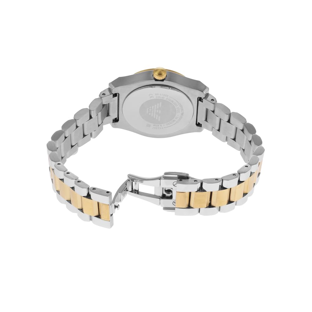 Emporio Armani Damenuhr, Dreizeiger Quarzwerk und 32mm Gehäusegröße mit Edelstahl-, Leder- oder Silikonarmband