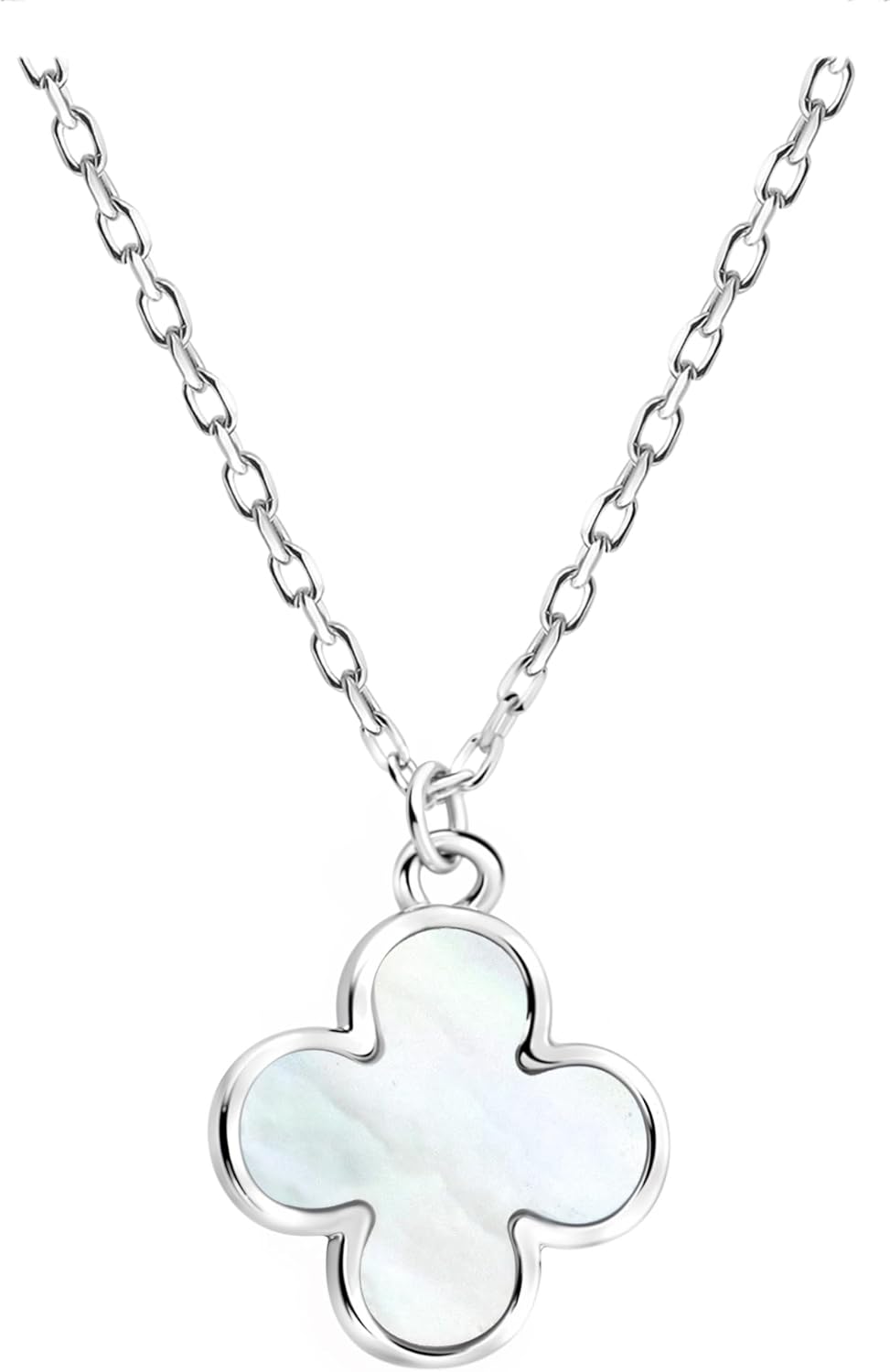 Sofia Milani Women's Necklace – 925 Sterling Silver Flower Enamel Pendant
