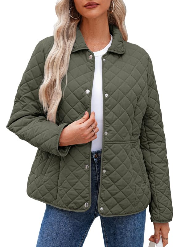 Dokotoo Women’s Quilted Winter Jacket – Warm Puffer Coat with Pockets