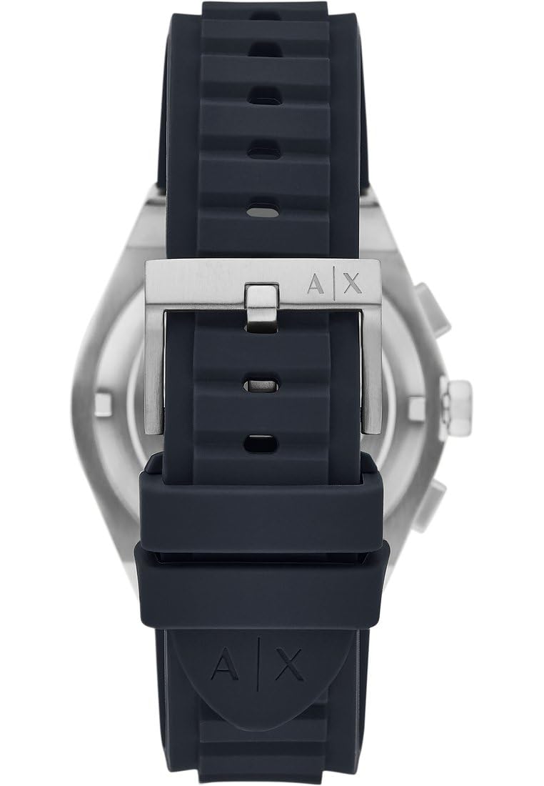 Armani Exchange Watch for Men, Chronograph Movement and 46mm Case Size with Stainless Steel, Leather or Silicone Strap