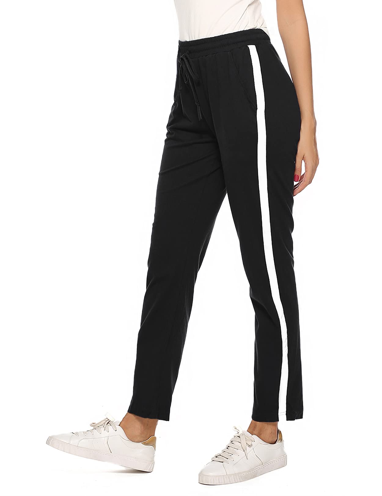 Irdcomps Women’s Jogging Pants – Cotton Wide Leg Sweatpants