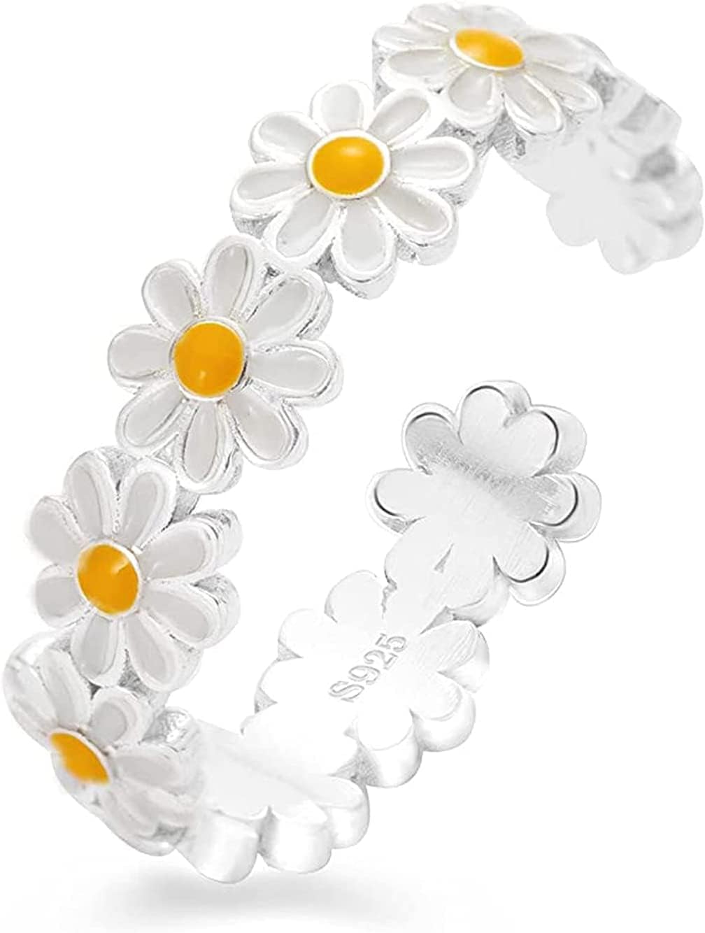 Adjustable Chrysantheme Daisy Ring for Women
