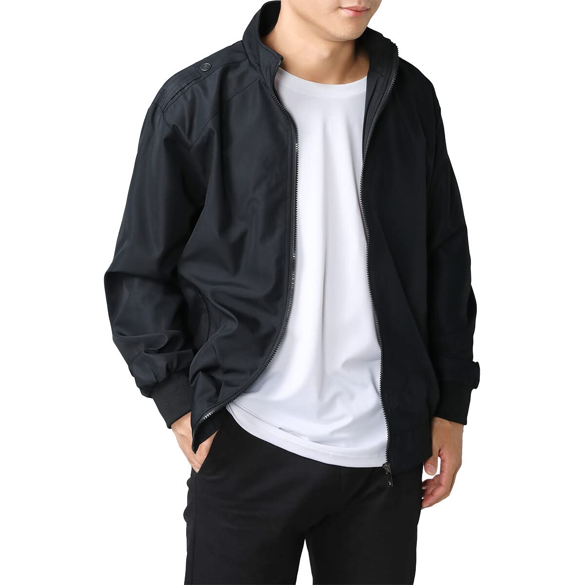 Men’s Lightweight Summer Jacket – Casual Bomber Style Transition Coat