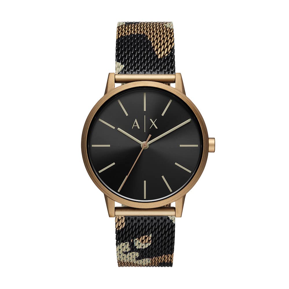 Armani Exchange Watch for Men, Quartz Movement and 42mm Case Size with Stainless Steel, Leather or Silicone Strap