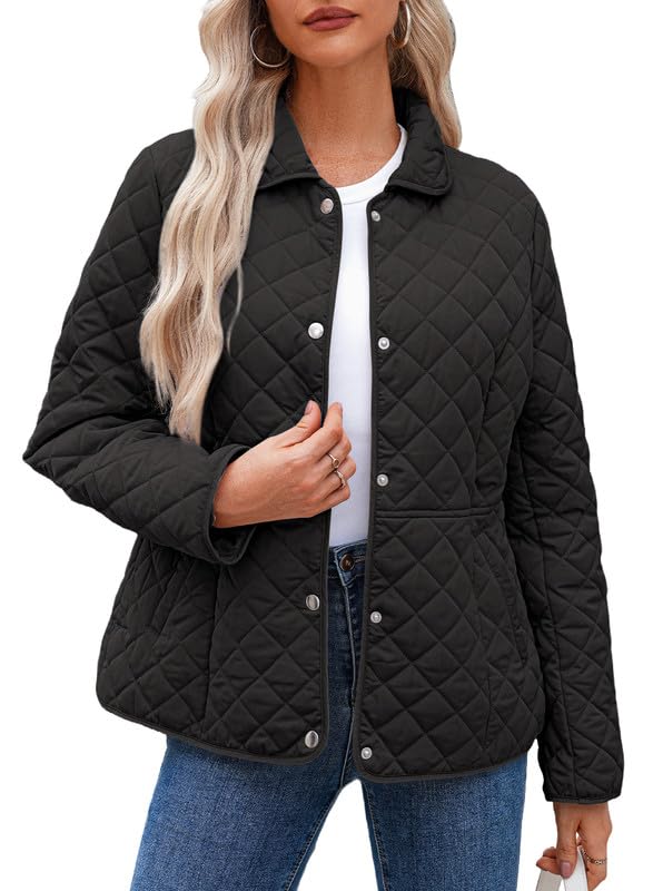 Dokotoo Women’s Quilted Winter Jacket – Warm Puffer Coat with Pockets