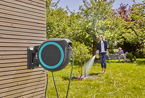 Wand-Schlauchbox Rollup L (weiß) 30 m inkl. ecoPulse Reinigungsspritze