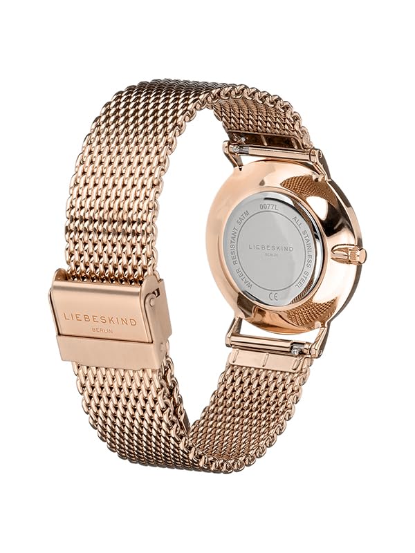 Liebeskind Berlin stainless steel watch with adjustable mesh strap