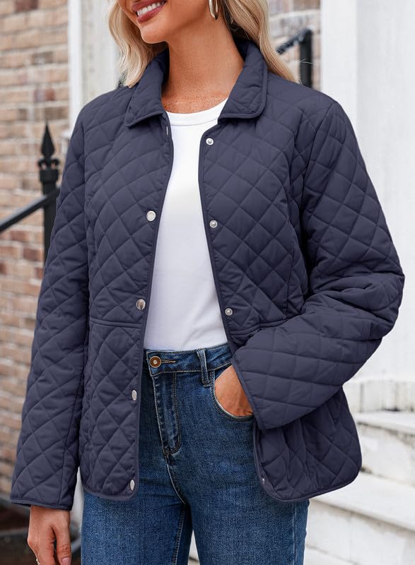 Dokotoo Women’s Quilted Winter Jacket – Warm Puffer Coat with Pockets