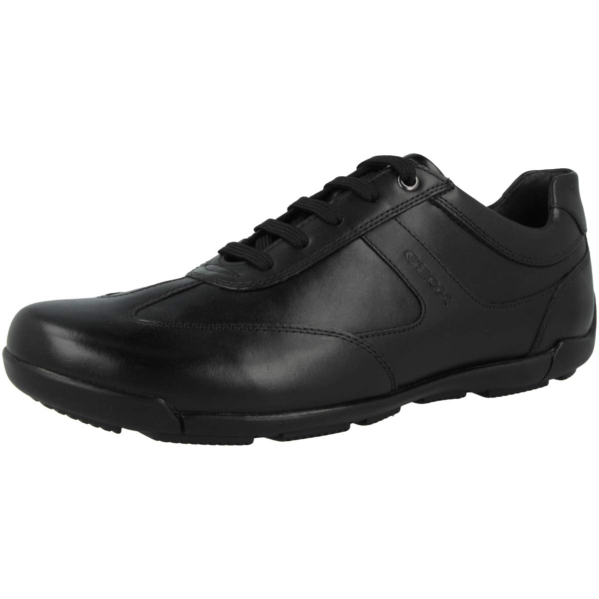 Geox Men’s U Edgware A Sneakers – Classic Leather Look with Breathable Sole