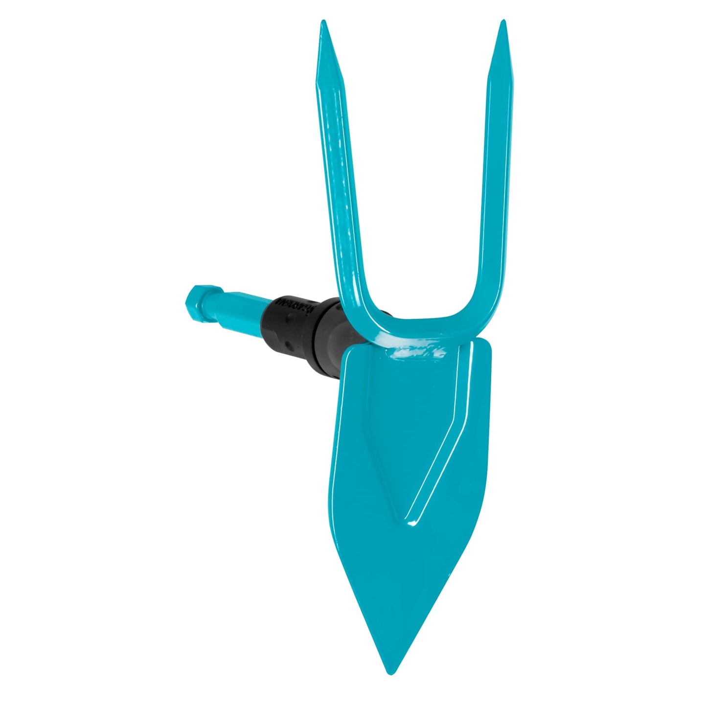 Gardena combisystem-Gartenhacke: Hacke mit herzförmigem Blatt, 2 Zinken, 7 cm Arbeitsbreite, aus hochwertigem Qualitätsstahl, Duroplast-beschichtet (3215-20)